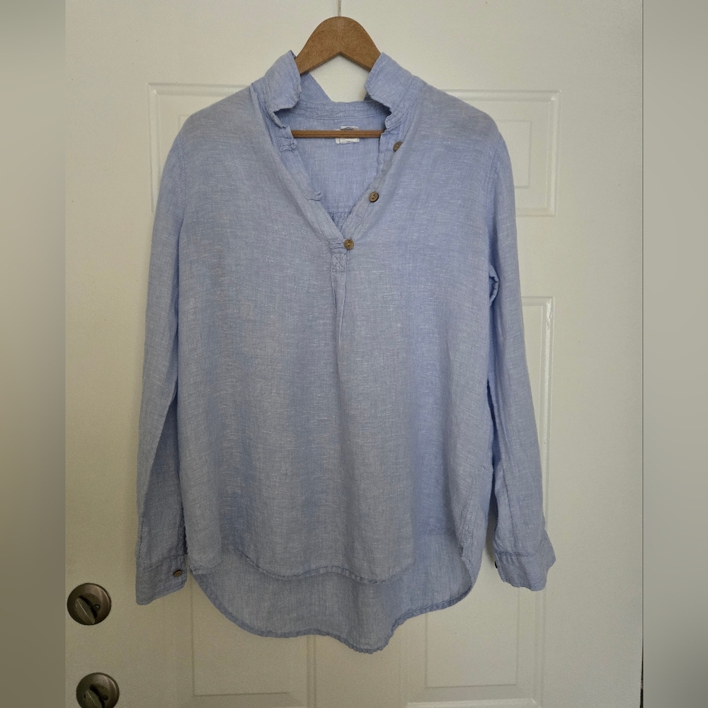Sigrid Olsen Light Blue Button Down Shirt